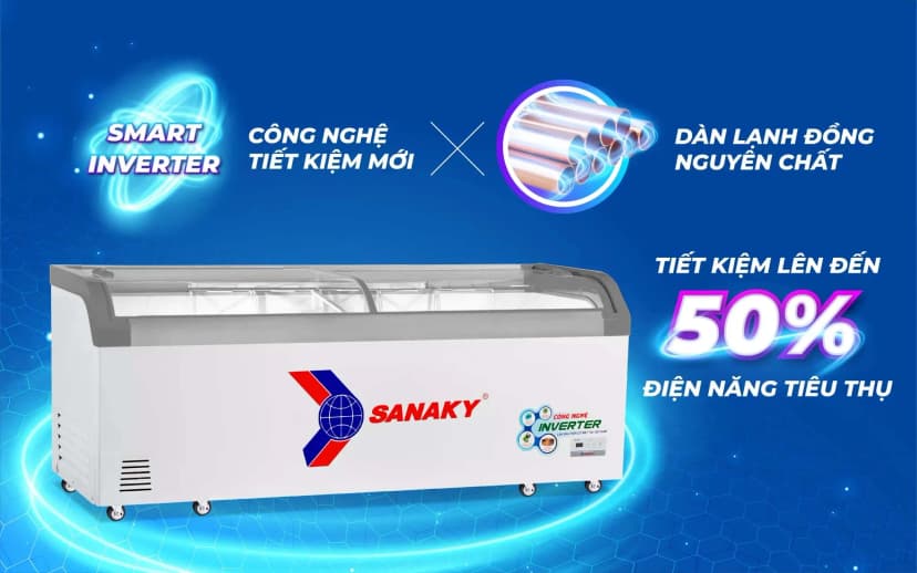 So sánh giá Tủ đông Sanaky Inverter 750 lít VH-1099K3A - Tìm sản phẩm giá rẻ nhất - Ảnh 1