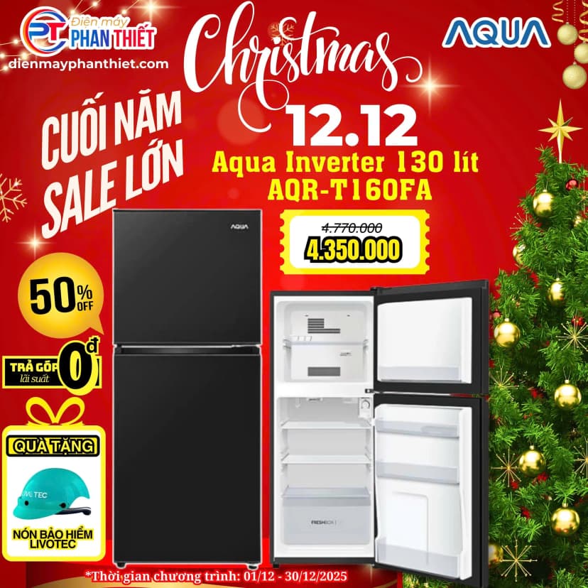 Tủ lạnh Aqua 130 lít AQR-T160FA(GG) - Giá rẻ nhất hôm nay - Ảnh 5