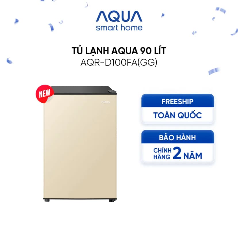 Tủ lạnh Aqua 90 lít AQR-D100FA(GG) - Giá rẻ nhất hôm nay - Ảnh 1