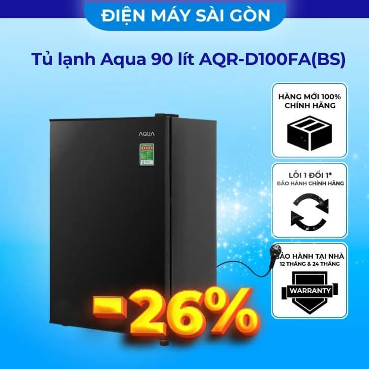Tủ lạnh Aqua 90 lít AQR-D100FA(GG) - Giá rẻ nhất hôm nay - Ảnh 4