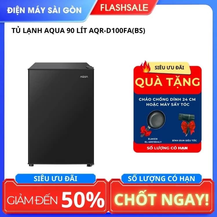 Tủ lạnh Aqua 90 lít AQR-D100FA(GG) - Giá rẻ nhất hôm nay - Ảnh 8