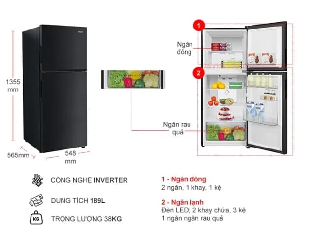 So sánh giá Tủ lạnh Aqua Inverter 189 lít AQR-T220FA(FB) rẻ nhất? - Ảnh 16