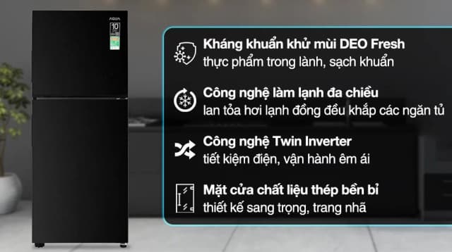 So sánh giá Tủ lạnh Aqua Inverter 189 lít AQR-T220FA(FB) rẻ nhất? - Ảnh 5
