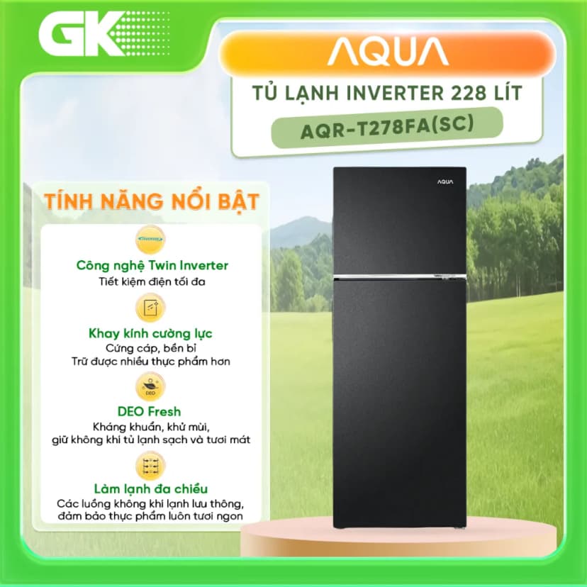 Tủ lạnh Aqua Inverter 283 lít AQR-T305FA(WLB) - Giá rẻ nhất hôm nay - Ảnh 14