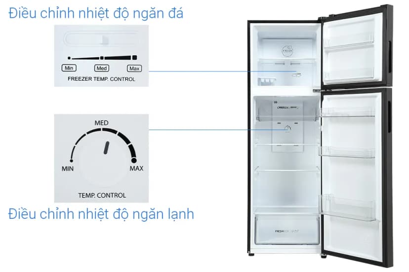 Tủ lạnh Aqua Inverter 283 lít AQR-T305FA(WLB) - Giá rẻ nhất hôm nay - Ảnh 7