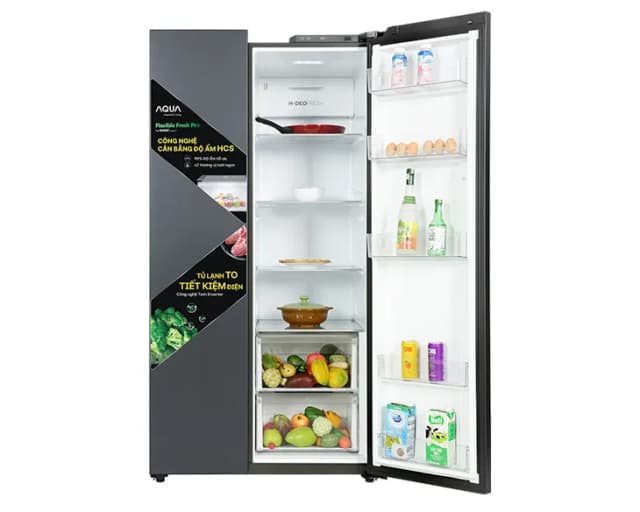 So sánh giá Tủ lạnh Aqua Inverter 646 lít Side By Side AQR-S682XA(SLB) rẻ nhất? - Ảnh 17