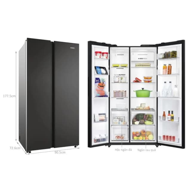 So sánh giá Tủ lạnh Aqua Inverter 646 lít Side By Side AQR-S682XA(SLB) rẻ nhất? - Ảnh 20