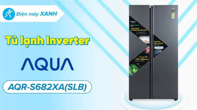 So sánh giá Tủ lạnh Aqua Inverter 646 lít Side By Side AQR-S682XA(SLB) rẻ nhất? - Ảnh 6