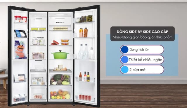So sánh giá Tủ lạnh Aqua Inverter 646 lít Side By Side AQR-S682XA(WFS) rẻ nhất? - Ảnh 15