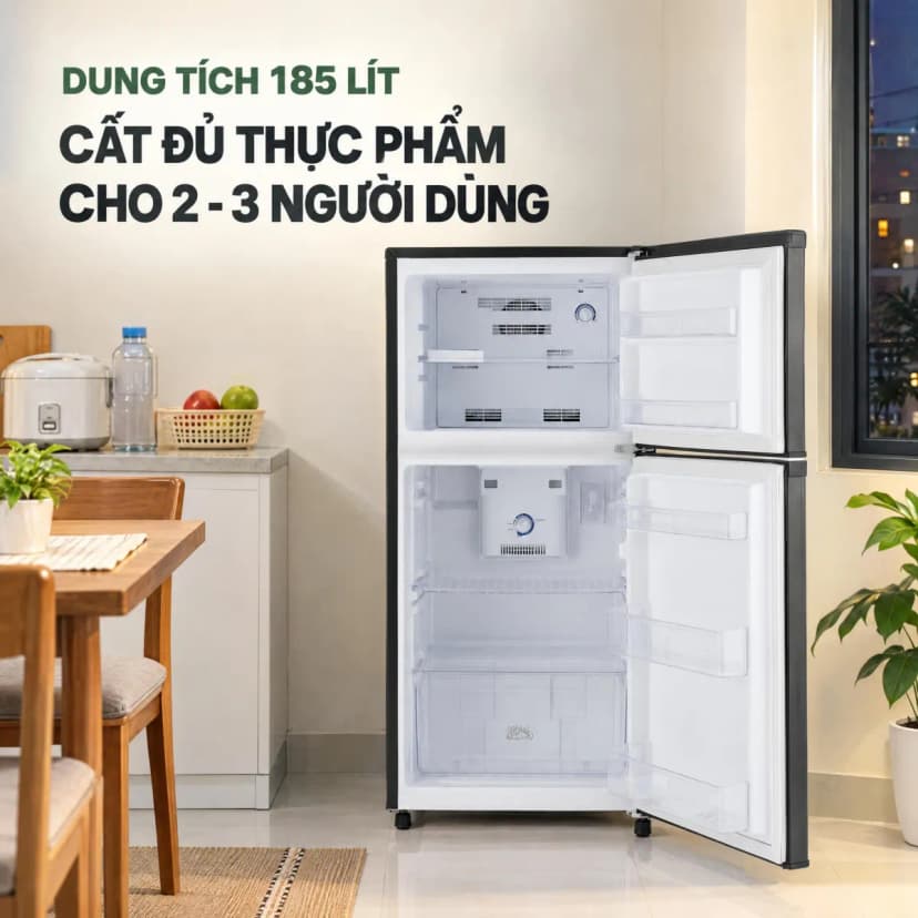 Tủ lạnh Funiki Inverter 185 lít HR T8185TDG - Giá rẻ nhất hôm nay - Ảnh 2