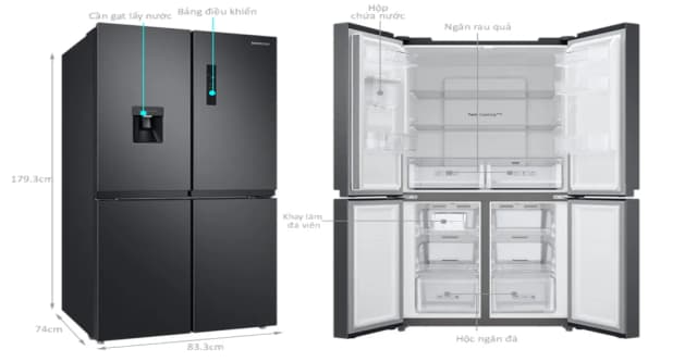 Top 1 so sánh giá Tủ lạnh Hisense Inverter 488 lít Multi Door RQ630N4EBUI3 - Tìm sản phẩm giá rẻ nhất - Ảnh 12