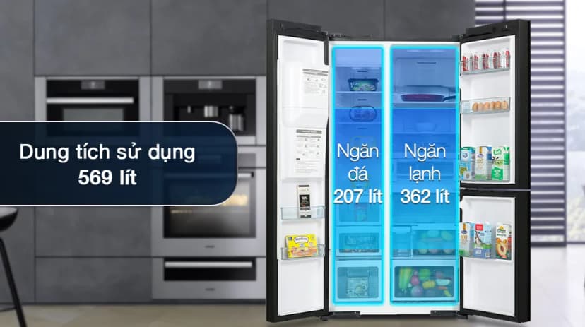 Tủ lạnh Hitachi Inverter 653 lít Side By Side HRSN9713ESAUVN - Giá rẻ nhất hôm nay - Ảnh 17