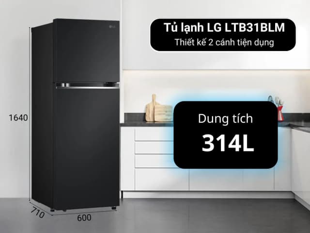So sánh giá Tủ lạnh LG Inverter 315 lít LTB31BLM rẻ nhất? - Ảnh 5