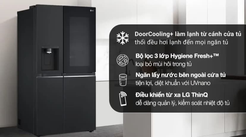 Tủ lạnh LG Inverter 635 Lít Side By Side InstaView Door-in-Door GR-X257BL - Giá rẻ nhất hôm nay - Ảnh 9