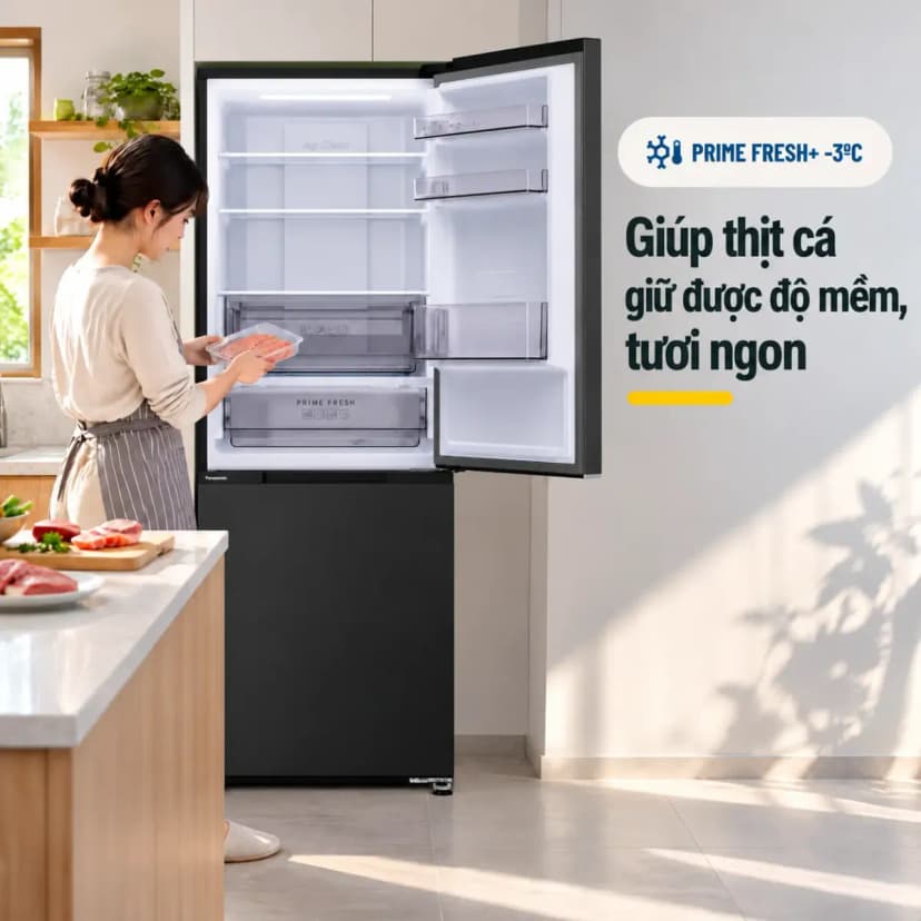 Tủ lạnh Panasonic Inverter 344 lít NR-BV372BWKV - Giá rẻ nhất hôm nay - Ảnh 3