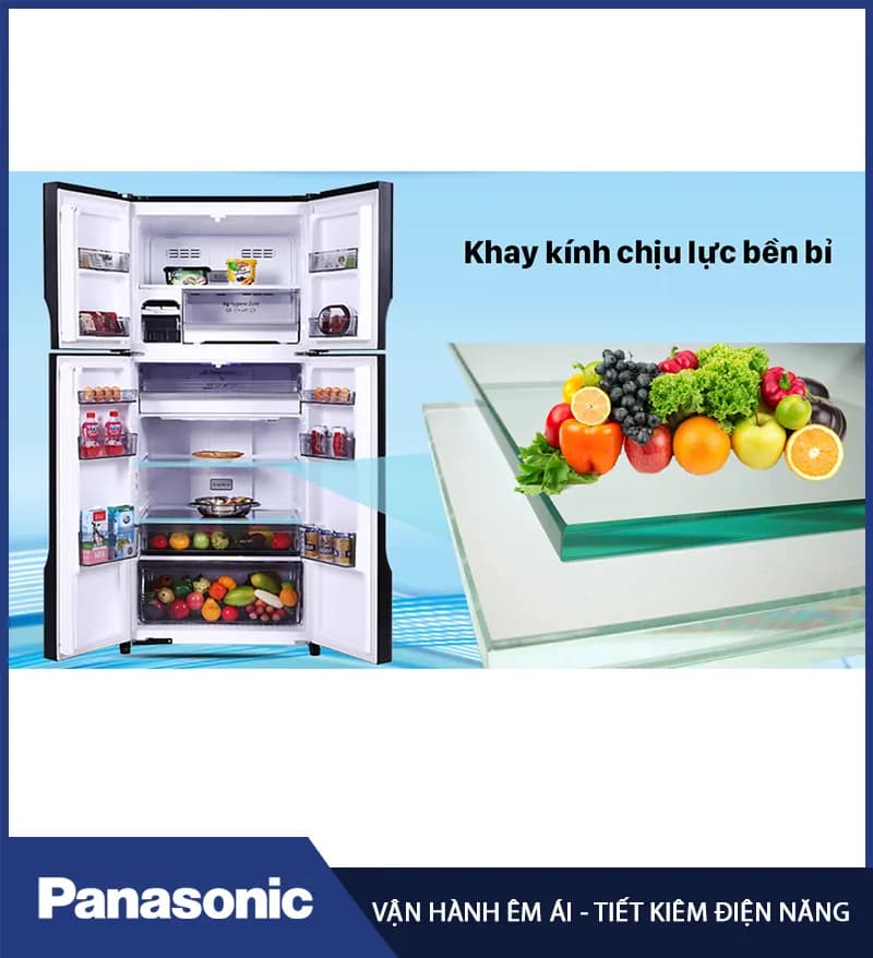 Tủ lạnh Panasonic Inverter 487 lít Multi Door NR-XZ550CWKV - Giá rẻ nhất hôm nay - Ảnh 9