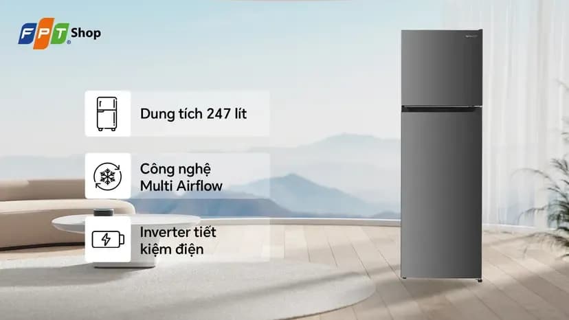 Tủ lạnh Sharp Inverter 247 lít SJ-X270V-SL - Giá rẻ nhất hôm nay - Ảnh 10