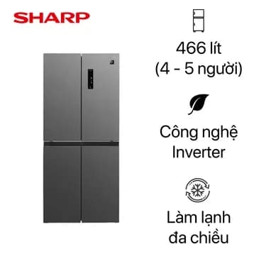 So sánh giá Tủ lạnh Sharp Inverter 466 lít Multi Door SJ-FXP560V-MG rẻ nhất? - Ảnh 10