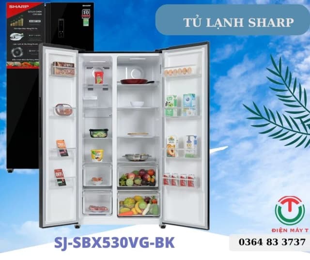 So sánh giá Tủ lạnh Sharp Inverter 532 lít Side By Side SJ-SBX530VG-BK rẻ nhất? - Ảnh 15