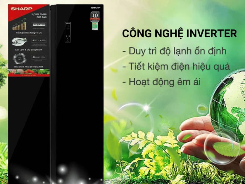 Tủ lạnh Sharp Inverter 532 lít Side By Side SJ-SBX530VG-BK - Giá rẻ nhất hôm nay - Ảnh 20