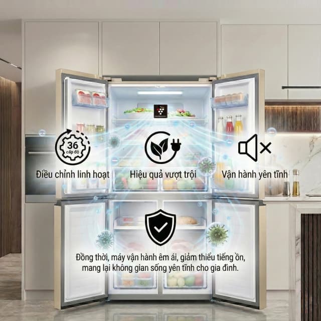 So sánh giá Tủ lạnh Sharp Inverter Multi Door 421 lít SJ-FXP510VG-CH rẻ nhất? - Ảnh 16