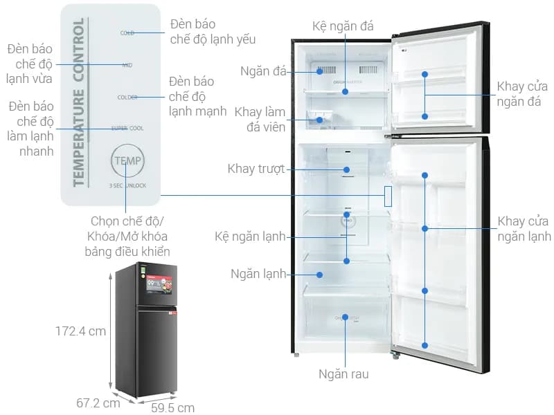So sánh giá Tủ lạnh Toshiba Inverter 271 lít GR-RT349WE-PMV(68) - Tìm sản phẩm giá rẻ nhất - Ảnh 92