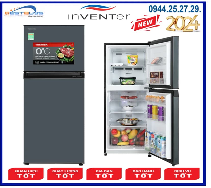 So sánh giá Tủ lạnh Toshiba Inverter 271 lít GR-RT349WE-PMV(68) - Tìm sản phẩm giá rẻ nhất - Ảnh 93