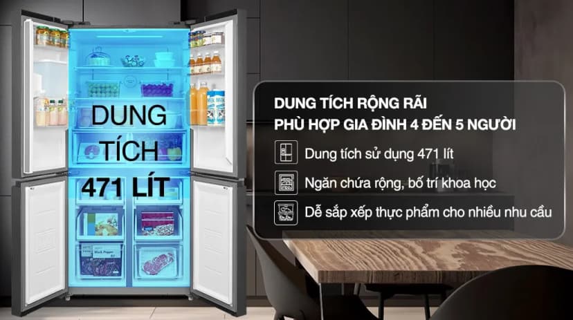 Tủ lạnh Toshiba Inverter 471 lít Multi Door GR-RF606WI-PMV(60)-AG - Giá rẻ nhất hôm nay - Ảnh 11