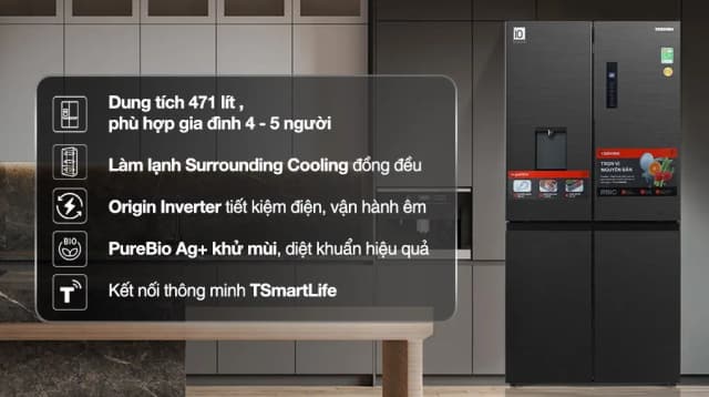 So sánh giá Tủ lạnh Toshiba Inverter 471 lít Multi Door GR-RF606WI-PMV(60)-AG rẻ nhất? - Ảnh 13