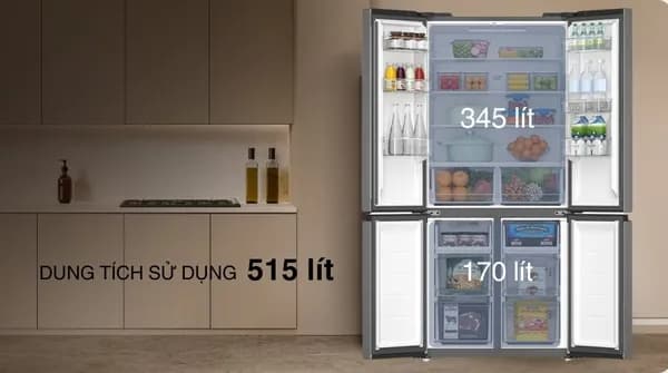 So sánh giá Tủ lạnh Toshiba Inverter 515 lít Multi Door GR-RF677WI-PMV(06)-MG rẻ nhất? - Ảnh 7
