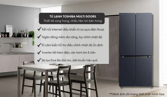 Top 1 so sánh giá Tủ lạnh Toshiba Inverter 521 lít Multi Door GR-RF681WI-PGV(D4) - Tìm sản phẩm giá rẻ nhất - Ảnh 11