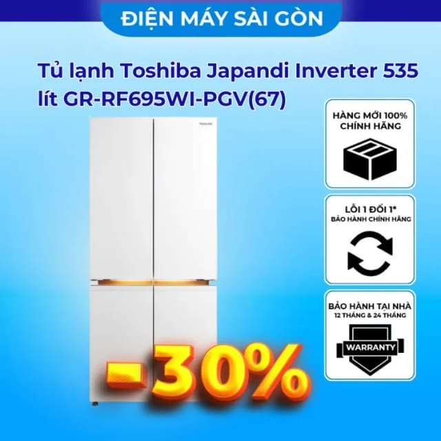 So sánh giá Tủ lạnh Toshiba Inverter 535 lít Japandi Multi Door GR-RF695WI-PGV(67) rẻ nhất? - Ảnh 14