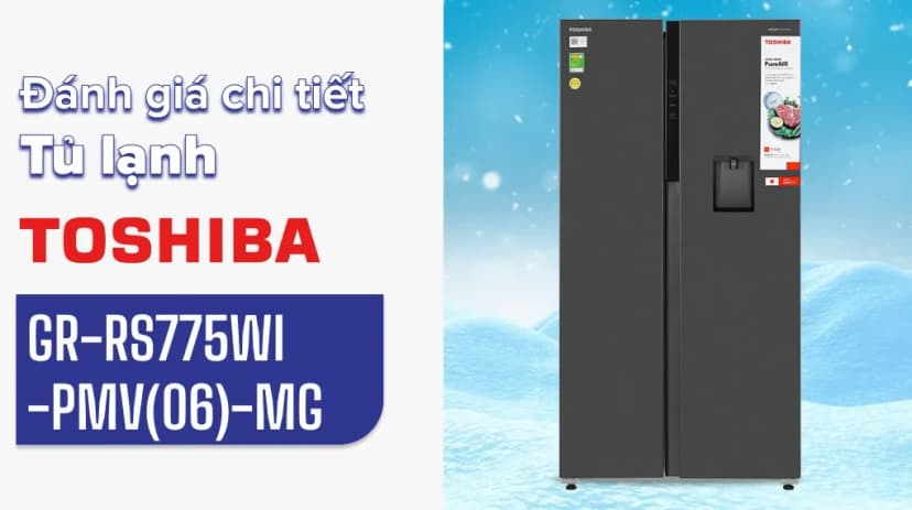 Tủ lạnh Toshiba Inverter 596 lít Side By Side GR-RS775WI-PMV(06)-MG - Giá rẻ nhất hôm nay - Ảnh 2