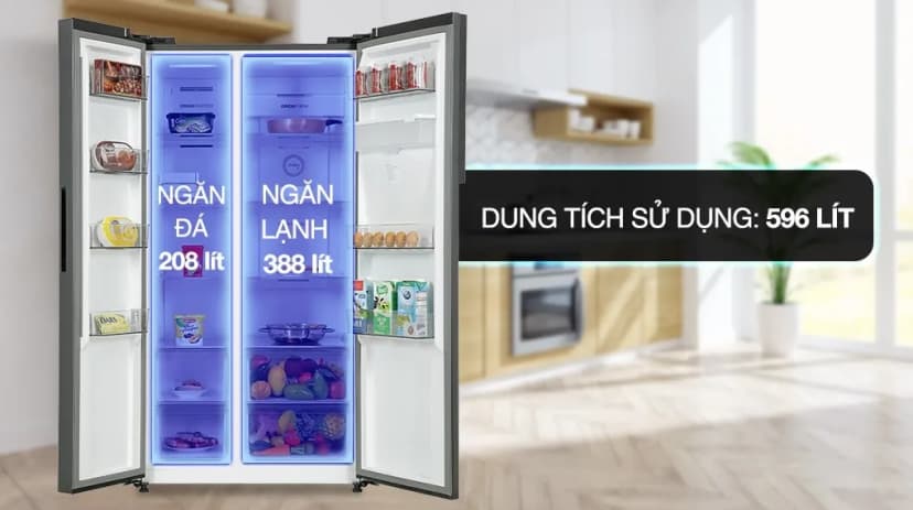 Tủ lạnh Toshiba Inverter 596 lít Side By Side GR-RS775WI-PMV(06)-MG - Giá rẻ nhất hôm nay - Ảnh 19