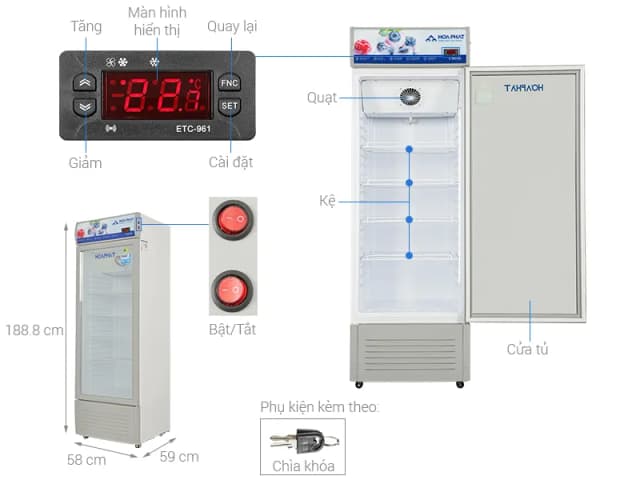 So sánh giá Tủ mát Hoà Phát 242 lít HSR D6242 rẻ nhất? - Ảnh 7