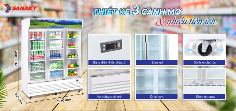 So sánh giá Tủ mát Sanaky Inverter 1400 lít VH-1520HP3 - Tìm sản phẩm giá rẻ nhất - Ảnh 12