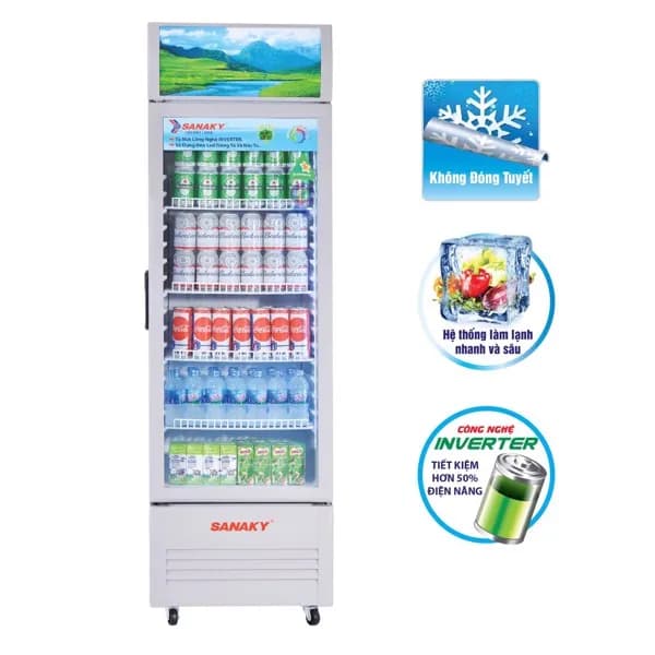 Tủ mát Sanaky Inverter 240 Lít VH-308K3L - Ảnh 2