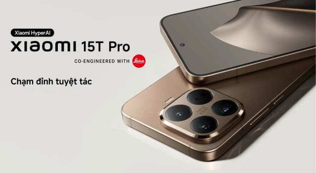 Điện thoại Xiaomi 15T Pro 5G 12GB/512GB Vàng/Xám - 13
