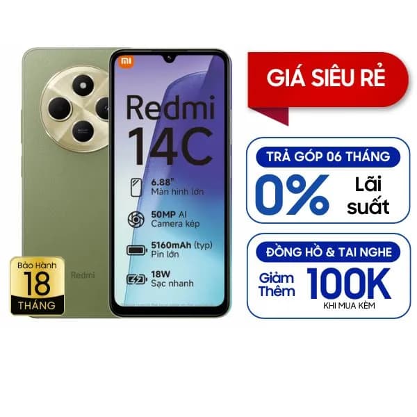 Điện thoại Xiaomi Redmi 14C 6GB/128GB - 15