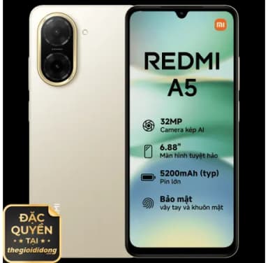 Điện thoại Xiaomi Redmi A5 3GB/64GB - 16