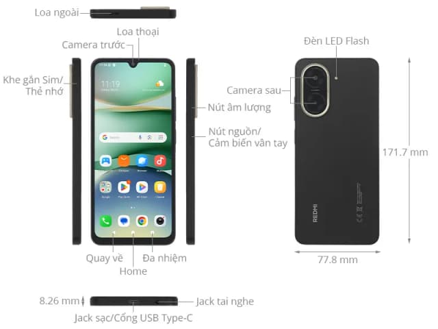 Điện thoại Xiaomi Redmi A5 3GB/64GB - 7