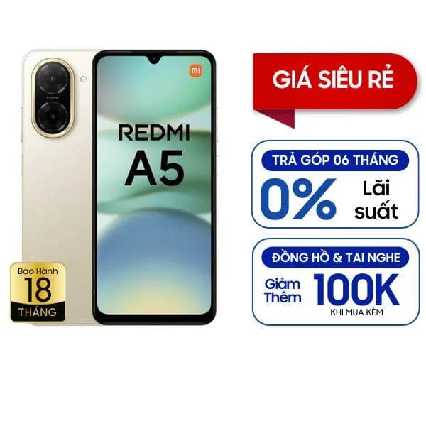 Điện thoại Xiaomi Redmi A5 3GB/64GB - 8