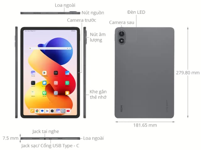 Máy tính bảng Xiaomi Redmi Pad 2 Pro WiFi 8GB/256GB - 9
