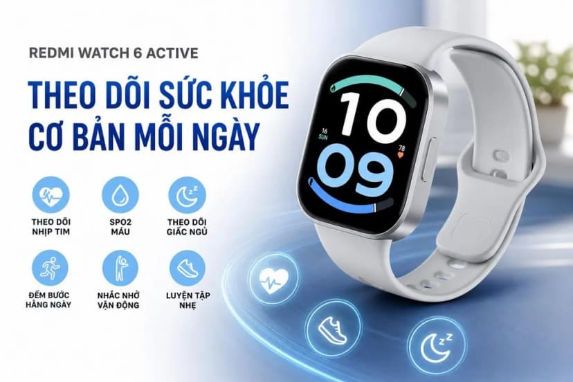 So sánh giá Xiaomi Redmi Watch 6 Active 47 mm dây TPU - Tìm sản phẩm giá rẻ nhất - Ảnh 3