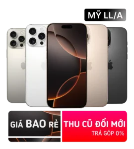 So sánh Điện thoại iPhone 17 Pro Max 256GB vs Điện thoại iPhone 16 Pro Max 512GB